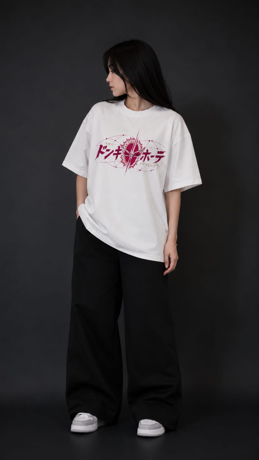 Donquixote Doflamingo "Heavenly Yaksha" Heavyweight Oversized Anime T-shirt-White
